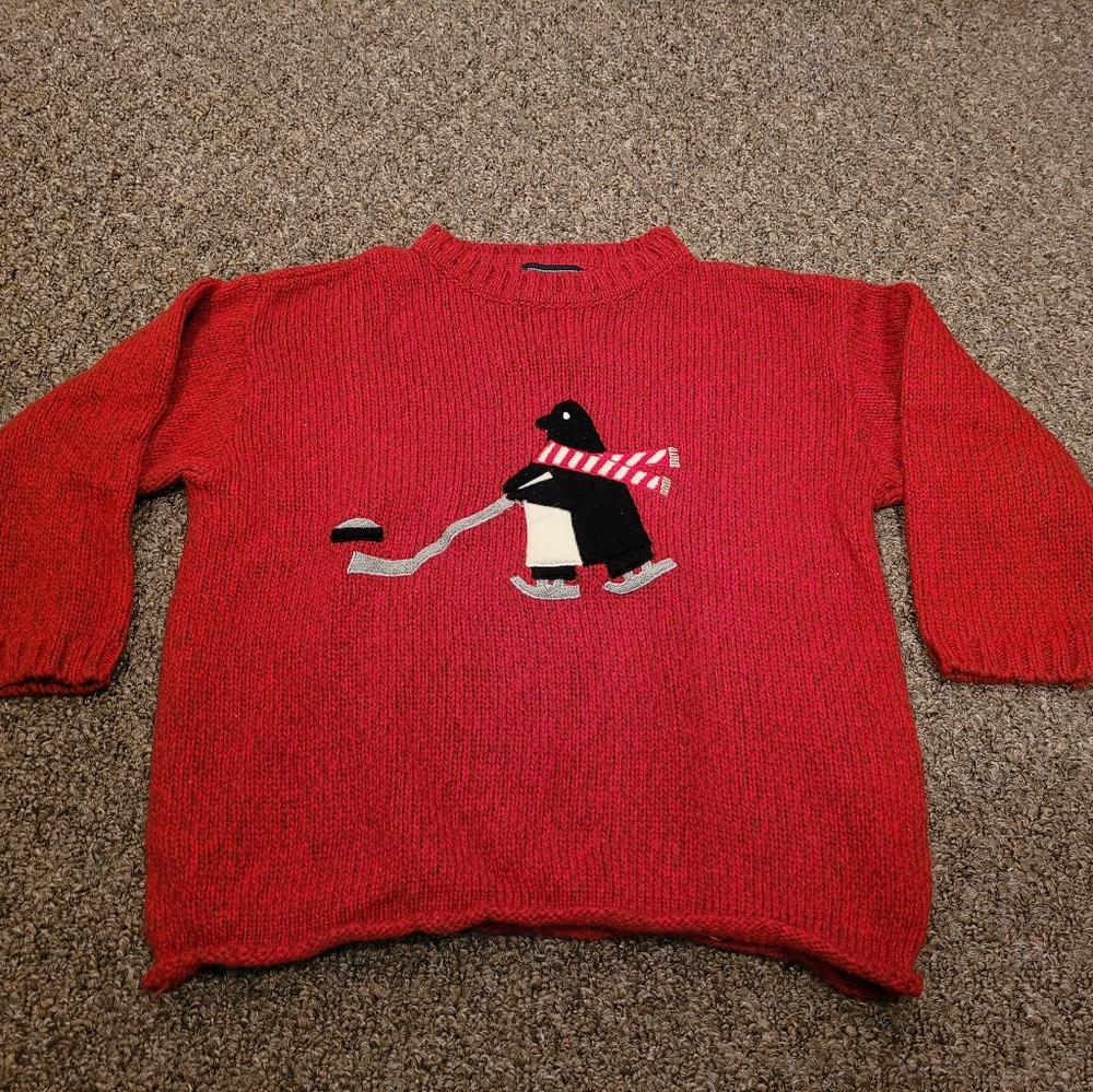Eagles Eye Hand Knit Penguin Hockey Sweater